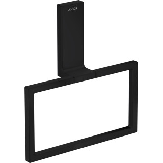 Handtuchhalter typu Ring, AXOR Universal Rectangular - Schwarz Chrom Szczotkowany