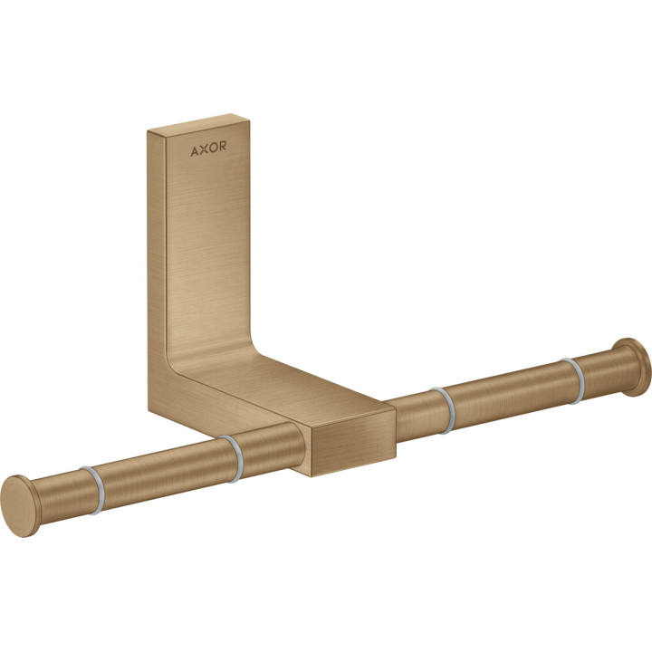 Doppelt Toilettenpapierhalter, AXOR Universal Rectangular - Brąz Szczotkowany