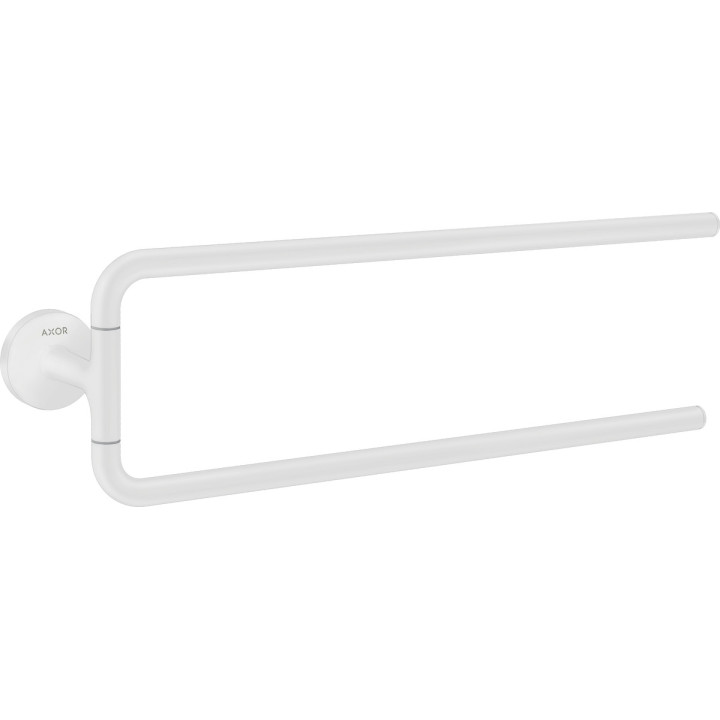 Doppelt Halter für das Badetuch, AXOR Universal Circular - Weiß Matt 