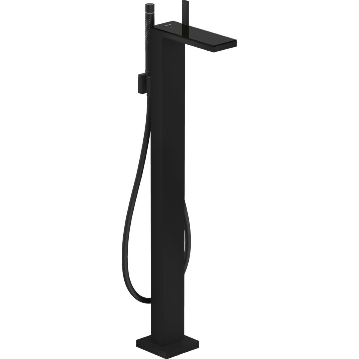 Einhebel- Wannenbatterie, zur Bodenmontage, AXOR MyEdition - Schwarz Matt/Czarne Glas 
