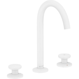 Mit 3 Anschlüssen Waschtischarmatur Select 170 Mit Ablauf-Set Push-Open, AXOR One - Weiß Matt  