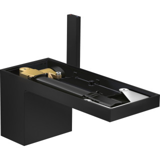 Einhebel- Waschtischarmatur 70 Mit Ablauf-Set Push-Open, ohne Platte, AXOR MyEdition - Schwarz Matt 