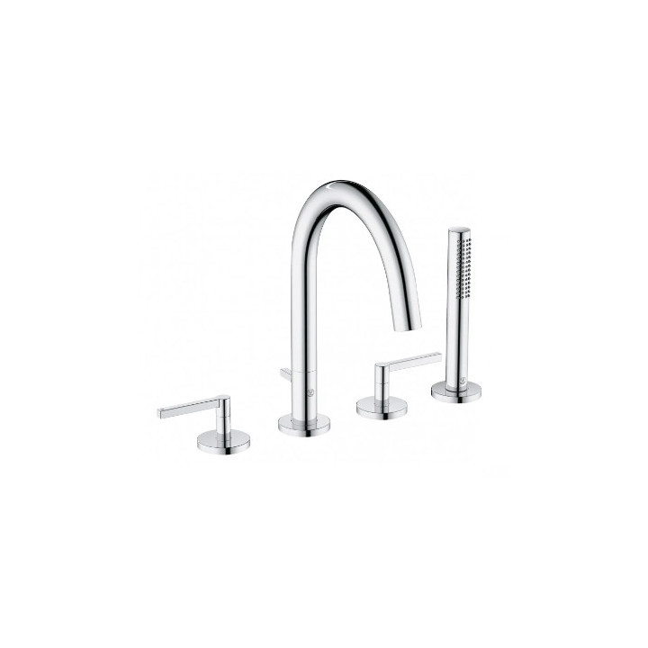 Armatur für die Wanne und die Brause, 4-otw, KLUDI NOVA FONTE Puristic - Chrom