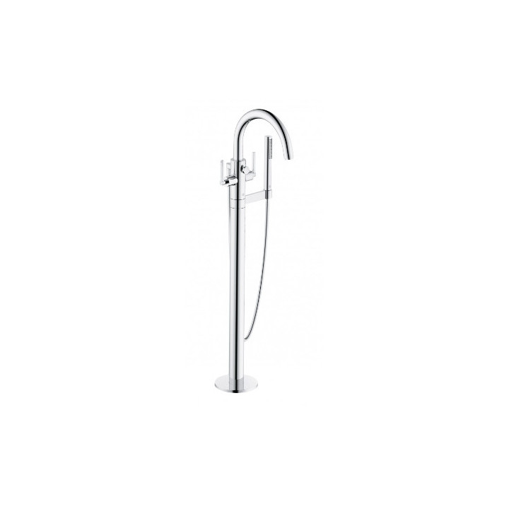 Armatur für die Wanne und die Brause, freistehend, KLUDI NOVA FONTE Puristic  - Chrom