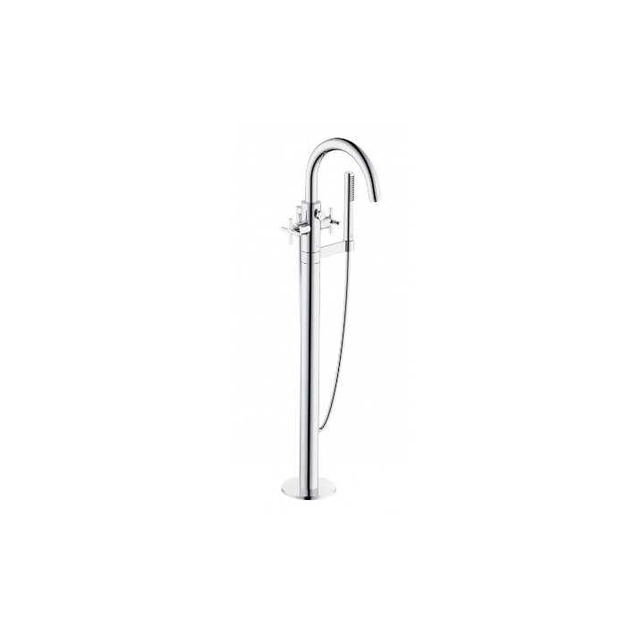 Armatur für die Wanne und die Brause, freistehend, KLUDI NOVA FONTE Classic - Chrom