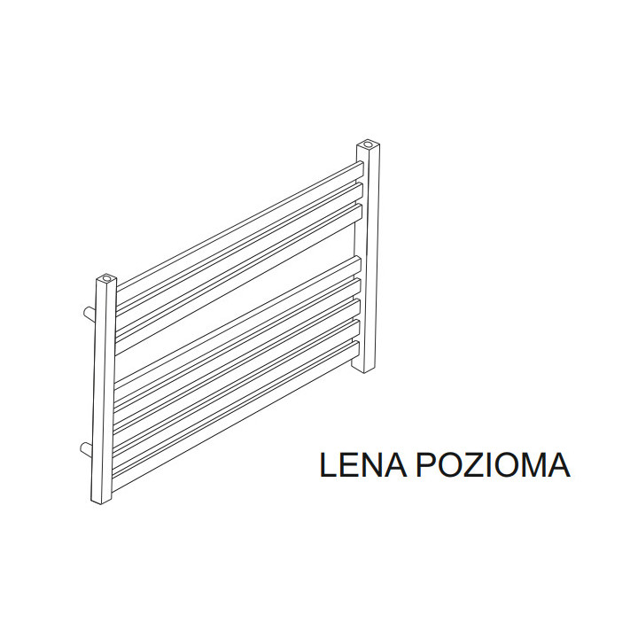 Grzejnik poziomy, Komex Lena, 50x100cm - Weiß