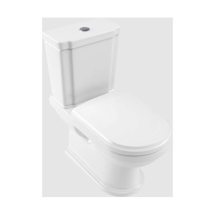 Becken WC Tiefspül- do WC-kompaktu, stehend, Villeroy&Boch Hommage - Weiss Alpin CeramicPlus