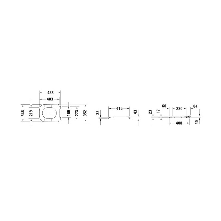 Wc-sitz, Duravit Happy D.2 - Antracyt matt
