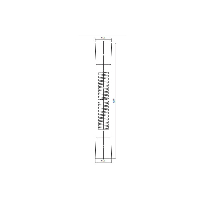 Brauseschlauch, 125 cm, Omnires Y - Grafit