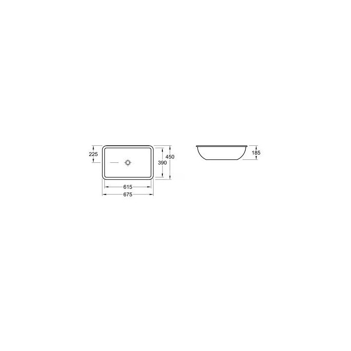 Umywalka Villeroy & Boch Loop&Friends podblatowa 615x390 mm- sanitbuy.pl
