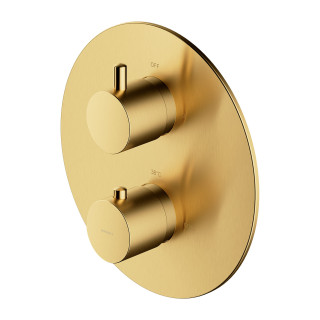 Thermostatisch Armatur prysznicowo-Badewannen- Unterputz, element Aufputz-, Omnires Y - Gebürstetes messing 