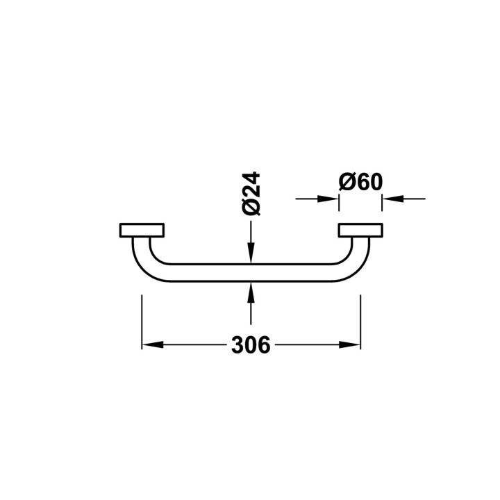 Halter do Badewannen-, Tres Accesorios Banyo - Chrom