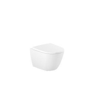 ROCA Becken WC abgehängt Rimless Compacto mit WC-Sitz mit Softclosing (Set)