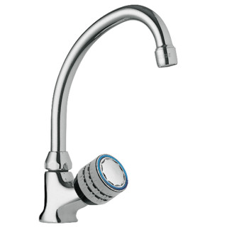 Armatur 1-drożna z pokrętłem seitlich do biura lub pralni, Tres Cocina - Chrom
