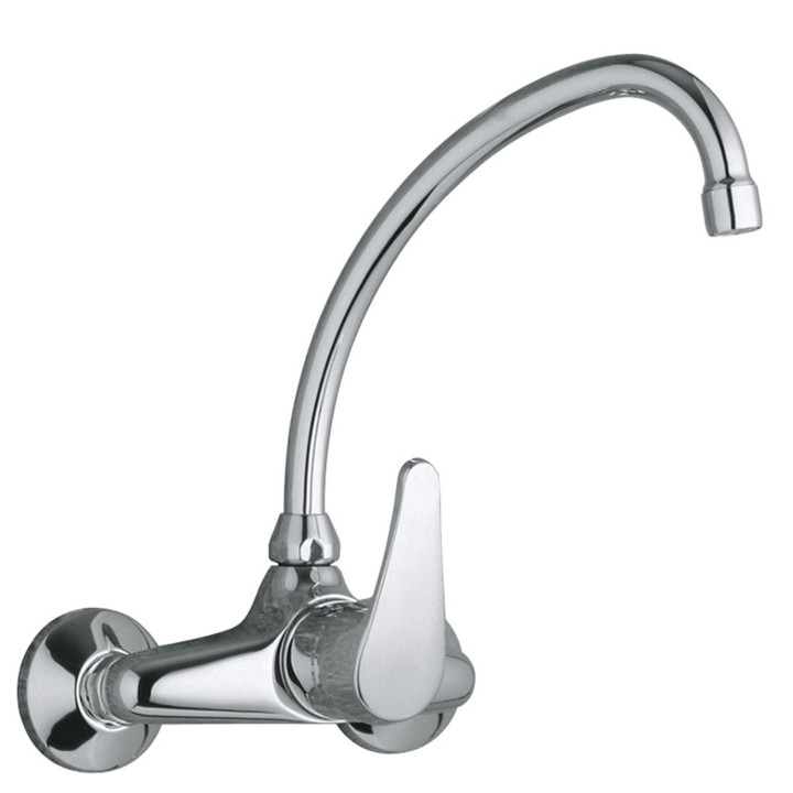 Armatur Einhebel- zur Wandmontage Küchen-, Tres Cocina - Chrom