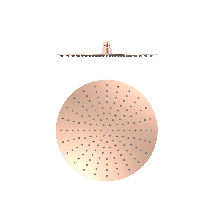 Kopfbrause Ø 30 cm, Tres Complementos Ducha - 24-K Gold Matowe