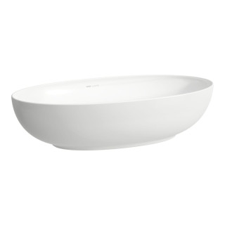 ILBAGNOALESSI Aufsatzwaschtisch cienkościenna oval z ceramiczną osłoną odpływu