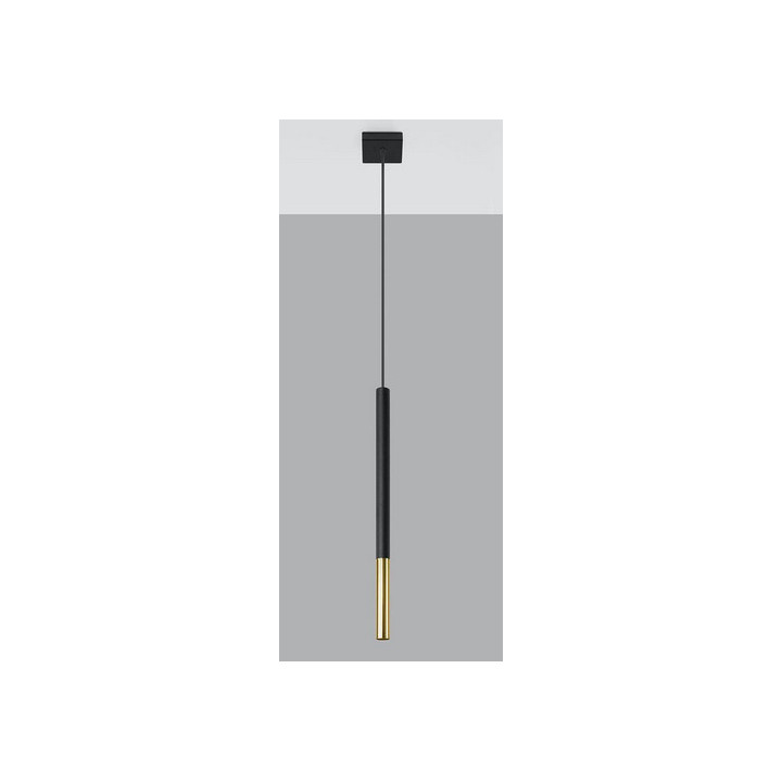 Lampa hängend Sollux Ligthing MOZAICA 1, G9  1X12W, schwarz/miedź