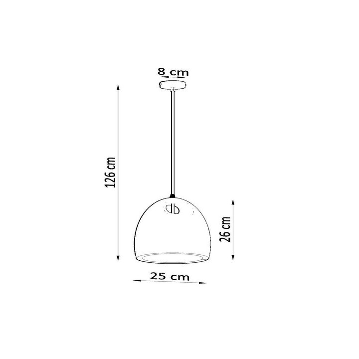 Lampa hängend Sollux Ligthing LOOPEZ 3L , GU10  3x40W, 3x12W LED, schwarz/miedź