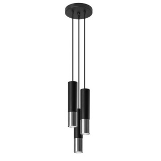 Lampa hängend Sollux Ligthing ESKOLA, średnica 110cm,E27 1x60W, 1x15W LED,  schwarz