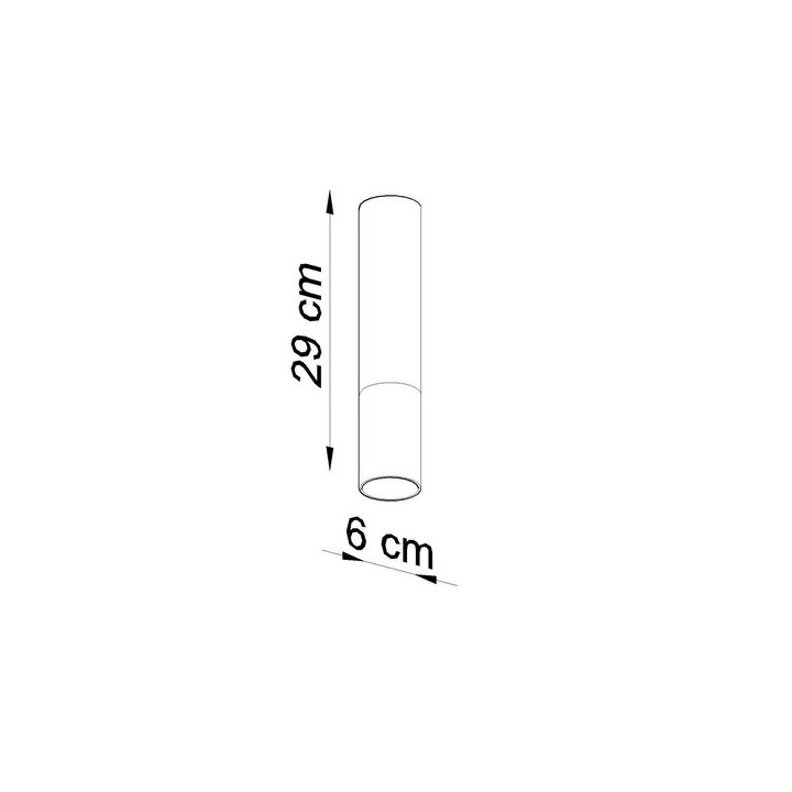 Plafon Sollux Ligthing LOOPEZ , GU10  1x40W 1x12W, schwarz/golden