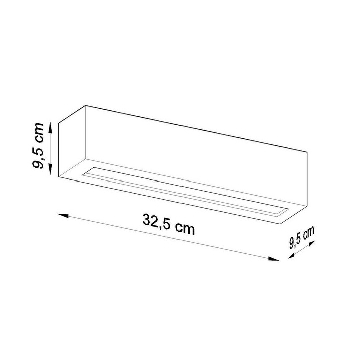 Wandleuchte Sollux Ligthing PONTIUS, G9  1x40W, 1x12W LED, weiß