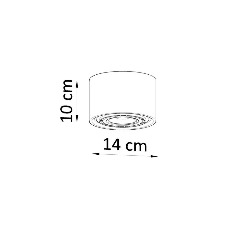 Plafon Sollux Lighting EYETECH 4, G9  4x12W LED, schwarz
