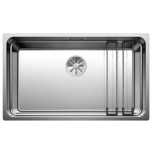 Blanco Pleon 8 Zlewozmywak granitowy Silgranit PuraDur jednokomorowy 70x51 cm ohne automatischen Stöpsel, weiß
