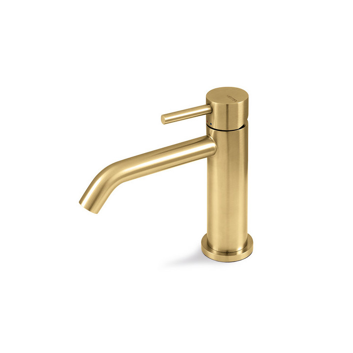 Waschtischarmatur Vema Otago, Unterputz, mit 2-Anschlüssen, Auslauf 207mm, ohne Stöpsel, brushed gold