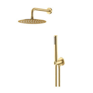Säule Brause- Vema Otago, Kopfbrause Ø25 cm, brushed gold