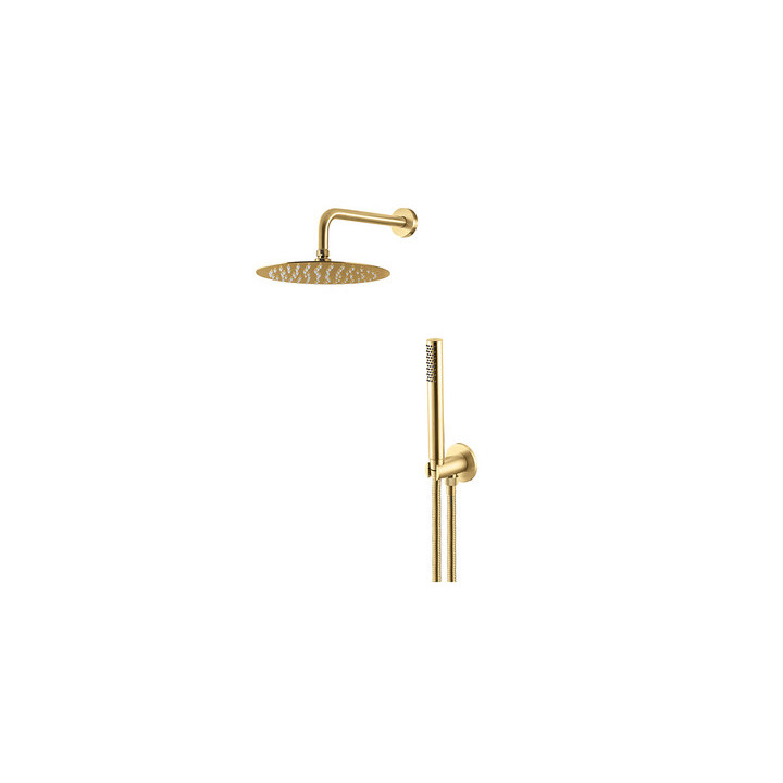 Säule Brause- Vema Otago, Kopfbrause Ø25 cm, brushed gold