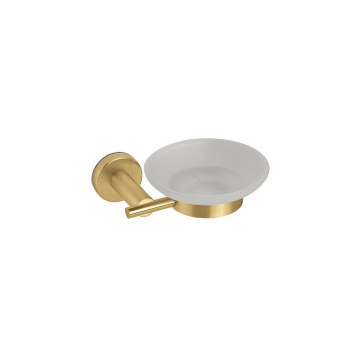 Zahnputzbecher Vema Otago,Mattglas, brushed gold