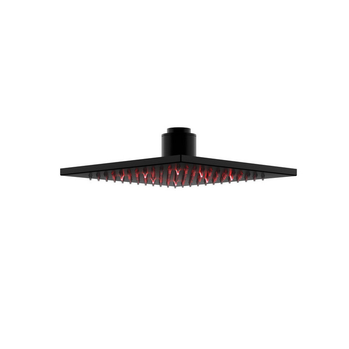Dusch-set Corsan Ango,Kopfbrause LED, schwarz
