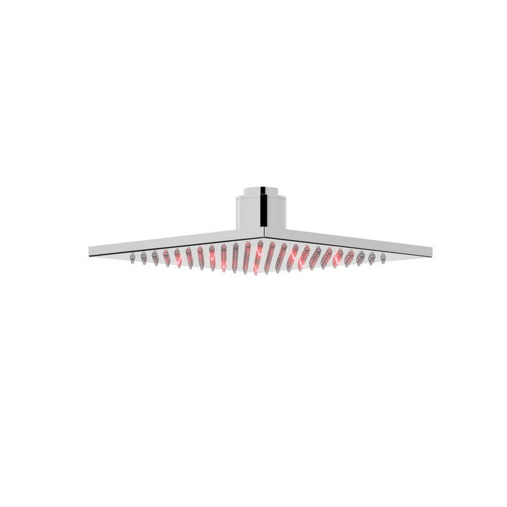 Dusch-set mit Thermostat Corsan Ango,Kopfbrause LED, schwarz