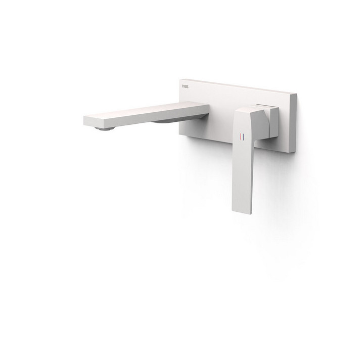 Element zur Wandmontage do podtynkowego korpusu baterii umywalkowe TRES Slim Exclusive, Auslauf 180mm, Chrom