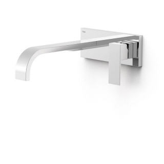 Element zur Wandmontage do podtynkowego korpusu baterii umywalkowe TRES Cuadro, Auslauf 240mm, Gold