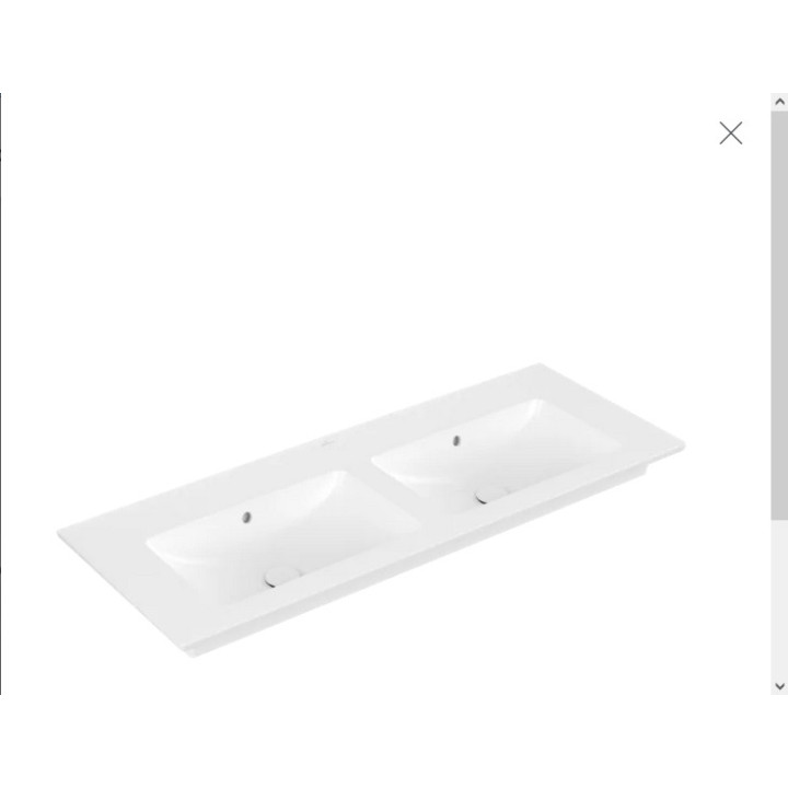 Waschtisch mit unterschrank Villeroy&Boch Subway 3.0, 130x47,5cm, z Überlauf, Weiss Alpin CeramicPlus, nieszlifowany 