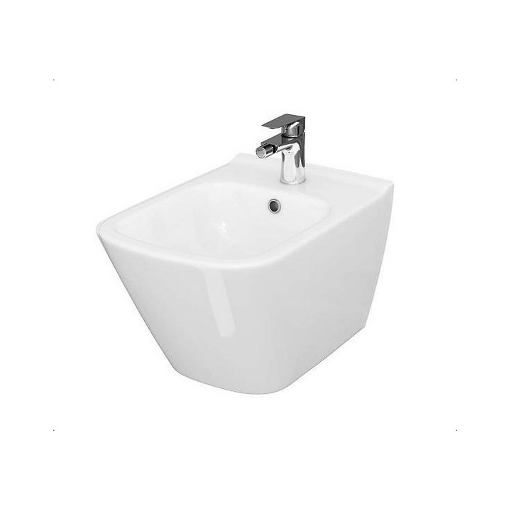 Bidet zawieszany rechteckig z ukrytym montażem Cersanit City, weiß