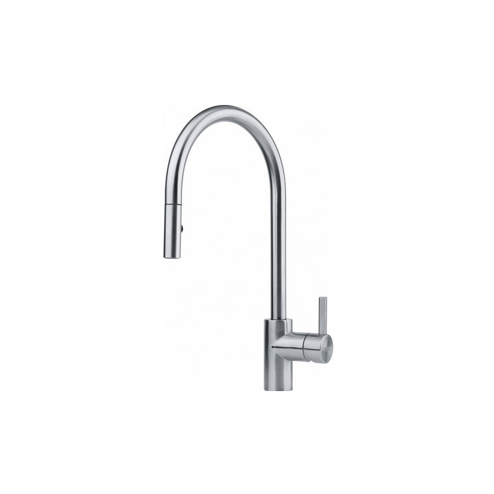 Küchenarmatur Franke Centro pull-out window , Höhe 278mm, obrotowa i herausziehbarer Auslauf,  Chrom