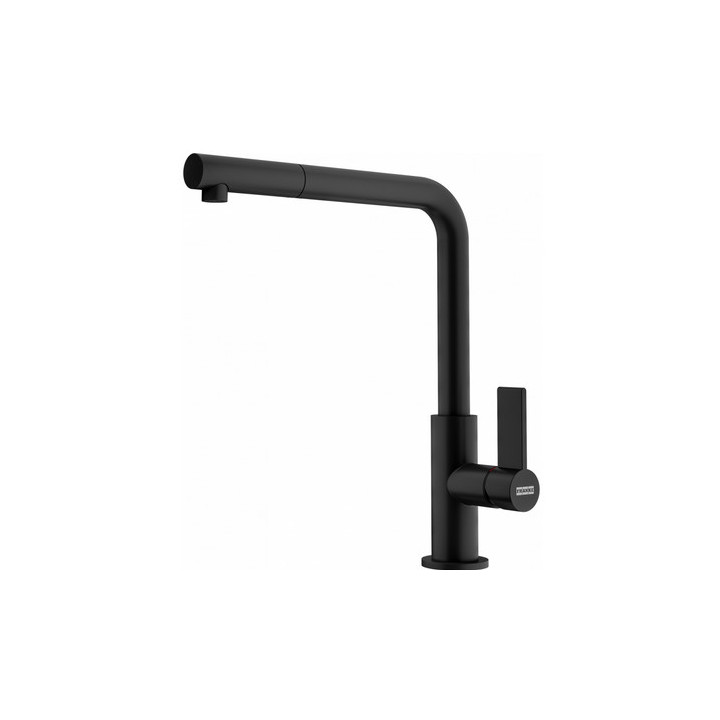 Küchenarmattur Franke Neptune Evo , Höhe 291mm, obrotowa i herausziehbarer Auslauf, schwarz matt