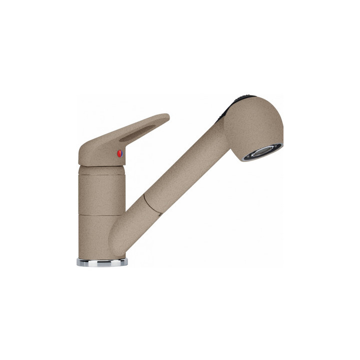Küchenarmatur Franke Prince II pull-out spray  , Höhe 175mm, obrotowa Auslauf,  weiß polarny