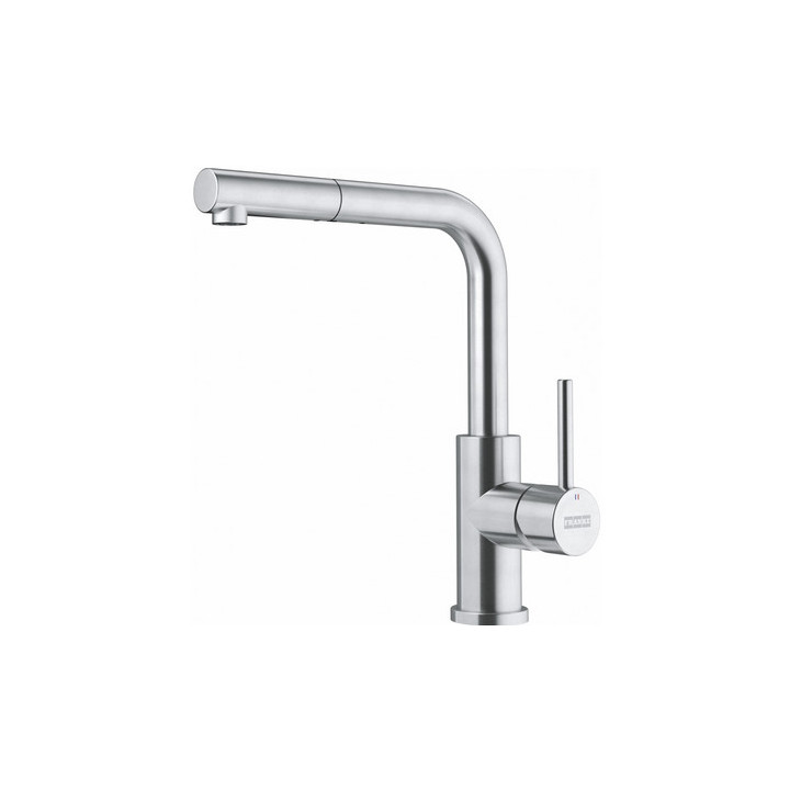 Küchenarmatur Franke Sirius L Side pull-out  , Höhe 333mm, obrotowa i herausziehbarer Auslauf, onyx/Chrom