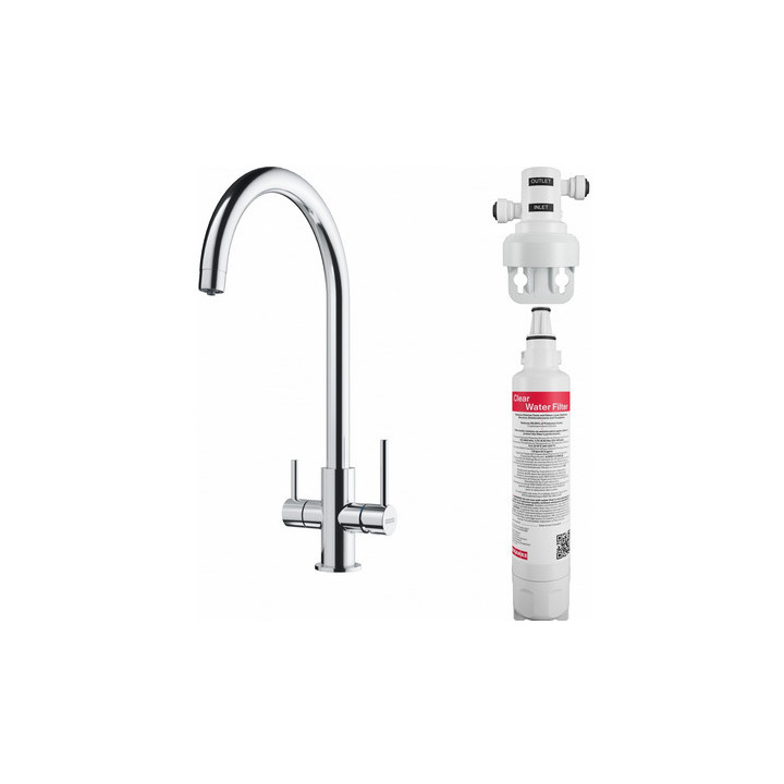Küchenarmatur Franke Urban pull-out  , Höhe 294mm, obrotowa i herausziehbarer Auslauf,  Chrom