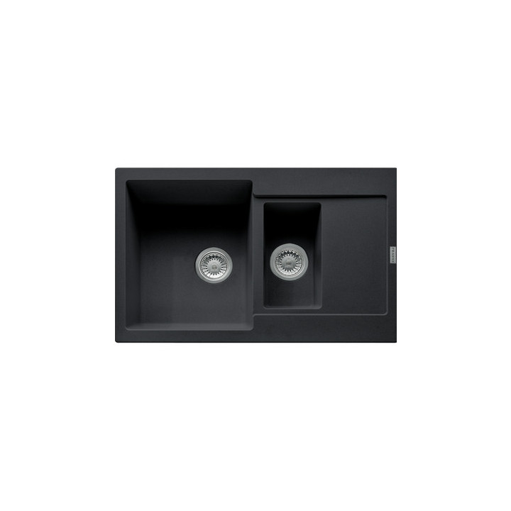 Zlewozmywak wbudowywany, Franke Maris MRG 651-78 , schwarz Abfluss, schwarz matt