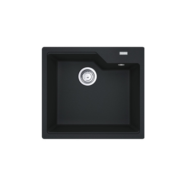 Zlewozmywak wbudowywany, Franke Urabn UBG 610-50 , schwarz Abfluss, schwarz matt