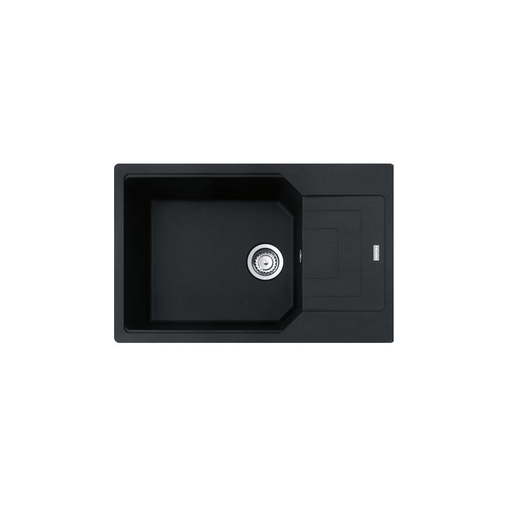 Zlewozmywak wbudowywany, Franke Urban UBG 611-78 XL , schwarz Abfluss, schwarz matt