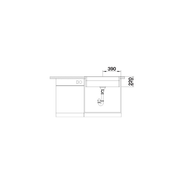  zlewozmywak zum Einbau Blanco Villae Farmhouse Single  79,5x46cm ,weiß