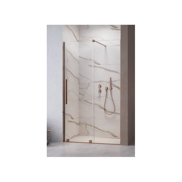 Tür Schiebe- für die Nische Radaway Furo DWJ, links, mit Wand, 150x200cm, Glas transparent, profil Chrom