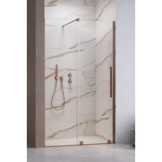 Tür Schiebe- für die Nische Radaway Furo DWJ, rechts, mit Wand, 150x200cm, Glas transparent, profil nikiel