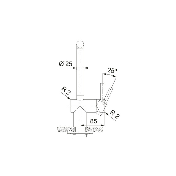 Armatur kuchena Franke Atlas Neo pull-out, Höhe 297mm, herausziehbarer Auslauf, Gold